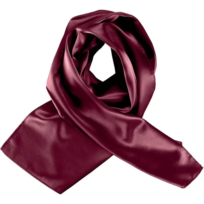 Kariban Satijnen sjaal K861 - Wine - One size