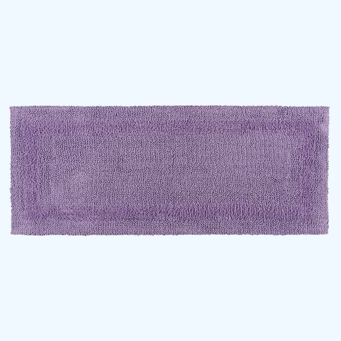 Homescapes badloper lila 40x100 cm gemaakt van 100% katoen