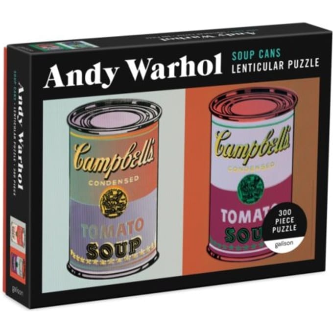 Andy Warhol Soup Cans 300 Piece Lenticular Puzzle - Andy Warhol