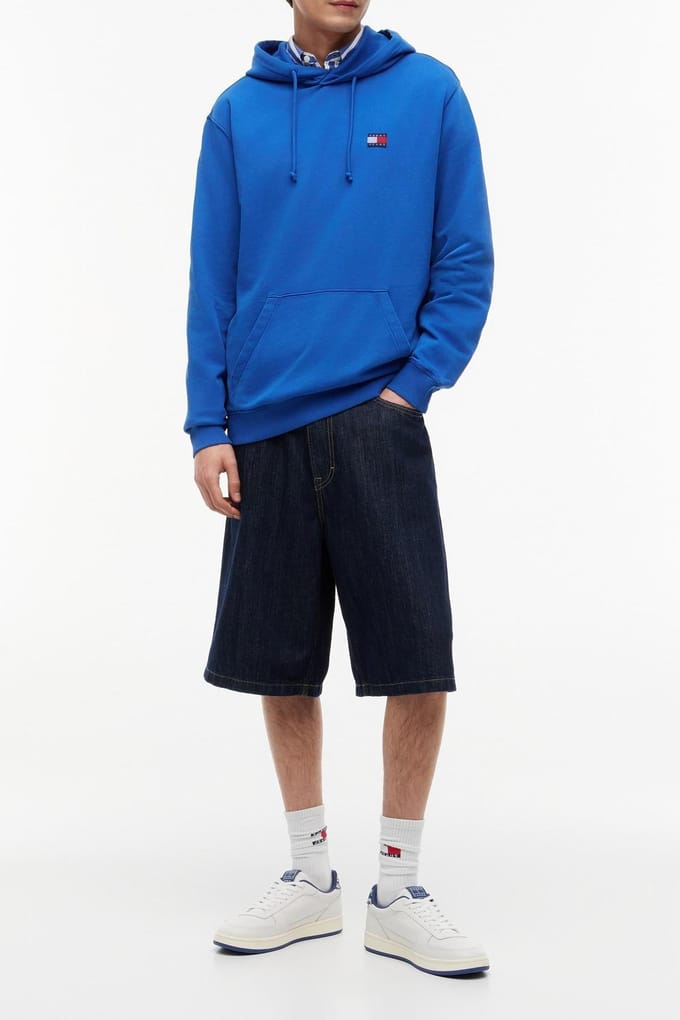 Tommy Hilfiger Regular New Classics Providence Blue Größe: S | Kaputzenpullis Outlet | Herren | Blau