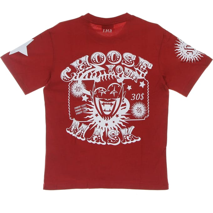 Choose Your Mask Tee Rood Heren T-shirt