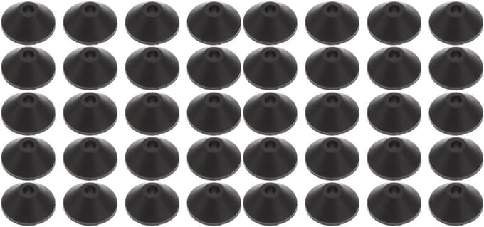Set van 40 afdichtringen van rubber voor toiletbouten, waterdichte rubberen washers en schroeven