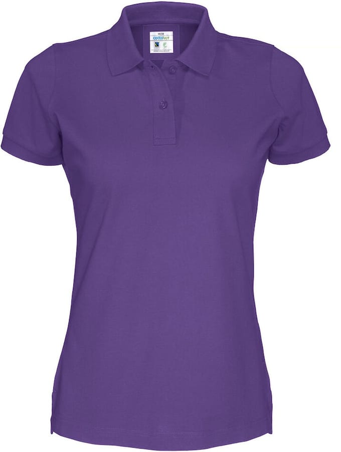 Cottover POLO PIQUE LADY - GOTS GECERTIFICEERD 141005 - Paars - M