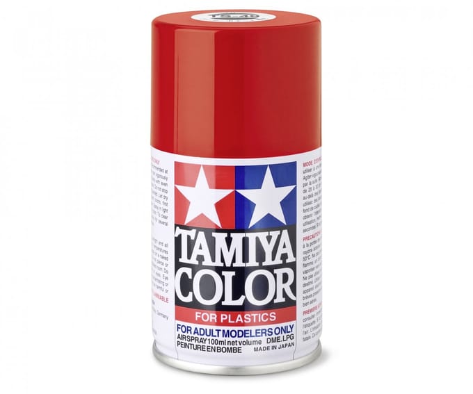 Tamiya Hobbyverf Acrylverf - TS-49 Bright Red - Gloss - Acryl Spray - Verf spuitbus - 100 ml