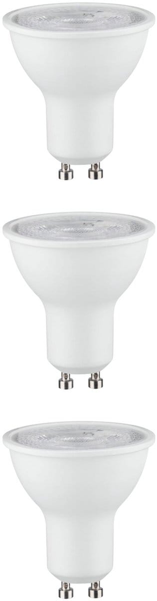 Set Standaard 230 V LED-reflector GU10 Set van 3 3x460lm 3x7W 2700K dimbaar Wit mat