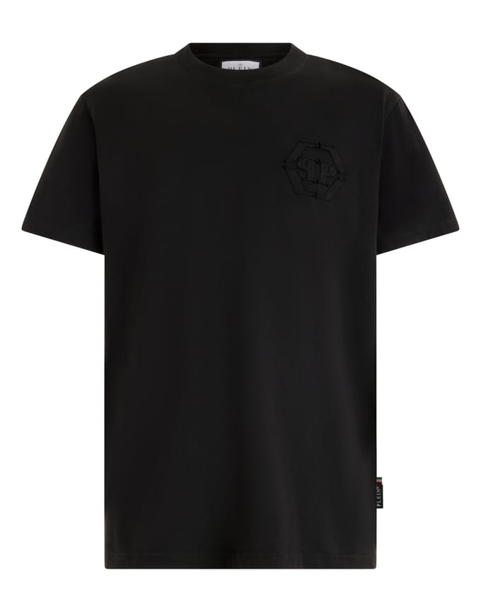 Round Neck T-Shirt Raw Edge Monogram Monogram