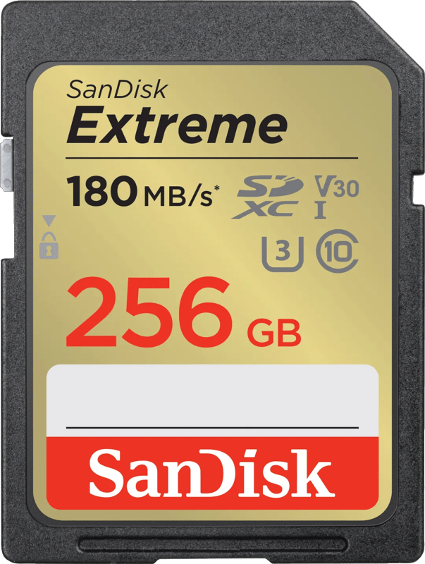 SanDisk Extreme SDXC-kaart 256 GB Class 10 UHS-I Waterdicht
