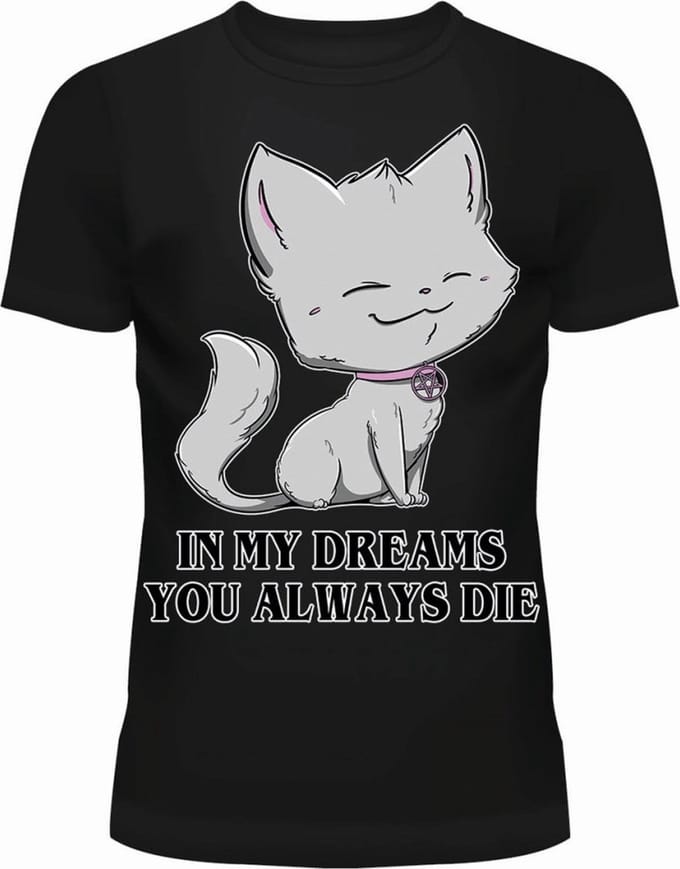 Cupcake Cult - IN MY DREAMS Dames Tshirt - XXL - Zwart