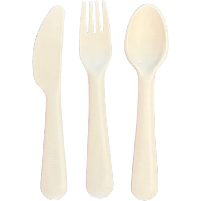 Mushie Kinderbestek Set Diner Ivory