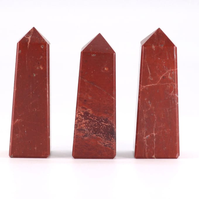 Gemstone Obelisk Point approx 5cm - Red Jasper