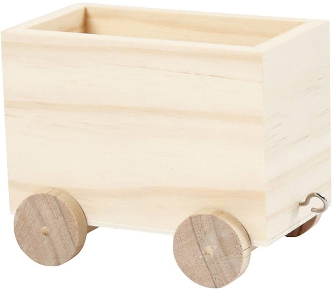 Treinwagon. H: 8 cm. L: 9.5 cm. B: 6.5 cm. 1 stuk