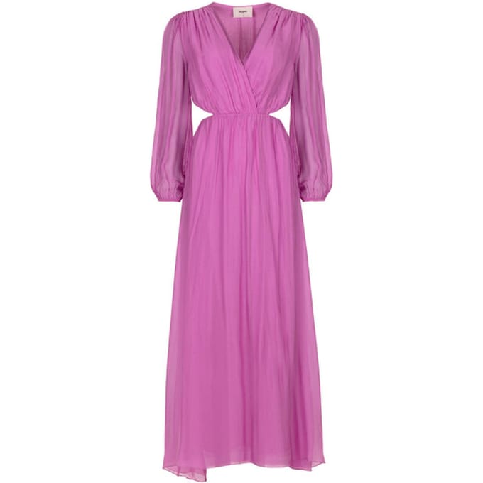Freebird F-wv-silk-vis-26-1 Dames - Jurk - Paars - Maat S