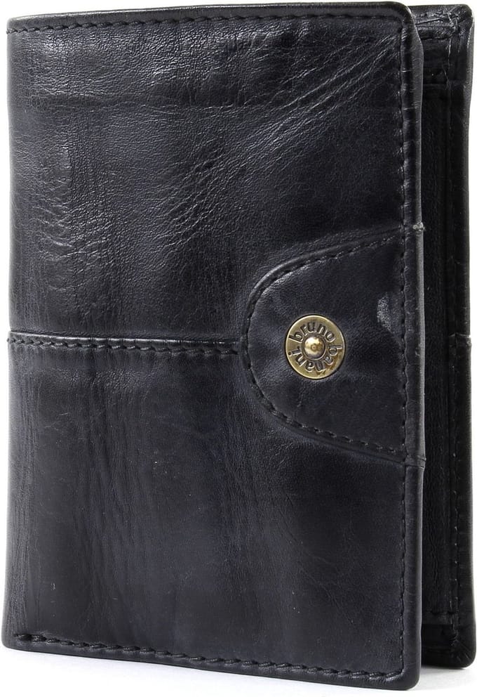 bruno banani Leren Portemonnee Williamsburg Wallet High Black Zwart