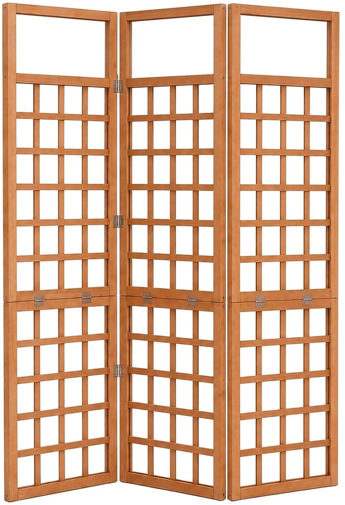 Plantenklimrek - 180x121 cm - opvouwbaar - hout - bruin