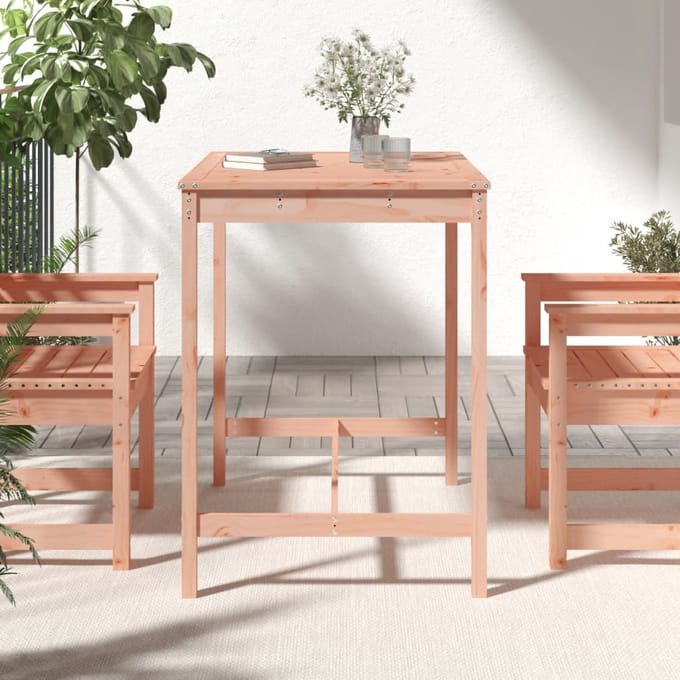 vidaXL - Tuintafel - 121x82,5x110 - cm - massief - douglashout