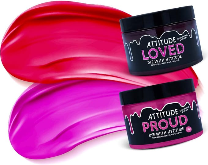 Attitude Hair Dye - PRETTY IN PINK Duo Semi permanente haarverf kit - Roze