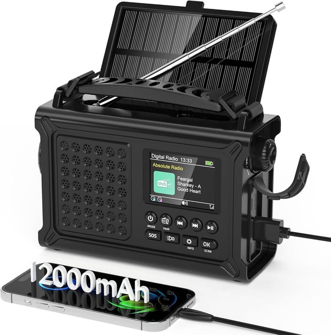 Bouwradio - Bouwplaatsradio Spatwaterdicht - Accu radio - werf oplossing