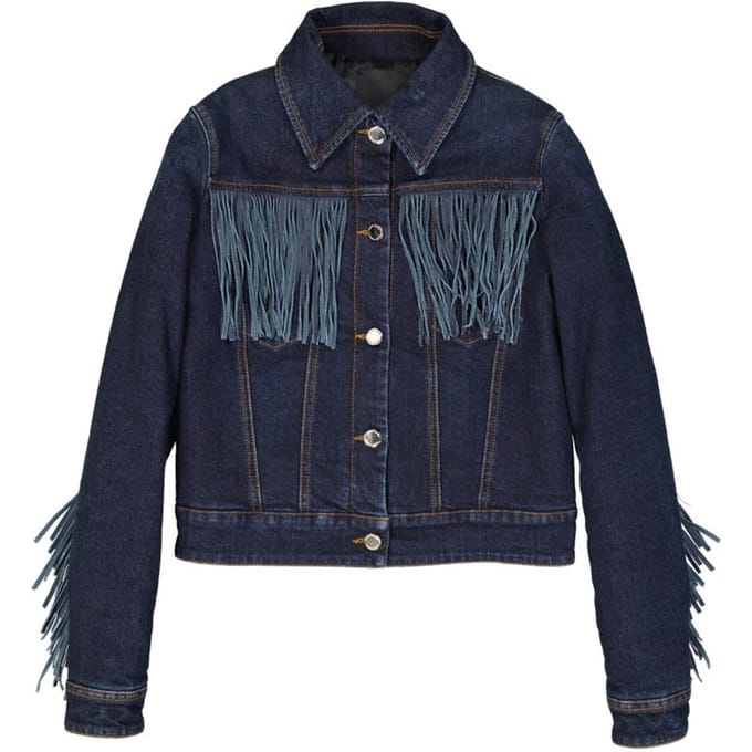 Frankie Morello Blauw Katoenen Denim Jas