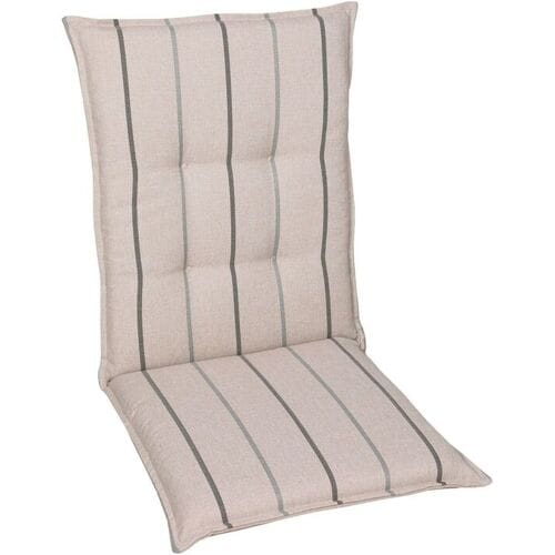 GO-DE TEXTIL Tuinkussen (Stoelkussens voor stoelen met een normale rugleuning, Beige)