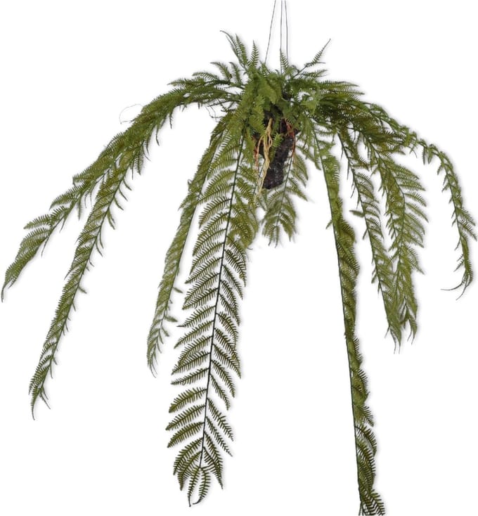 Silk-ka - Kunstplant - varen - groen - H50 cm