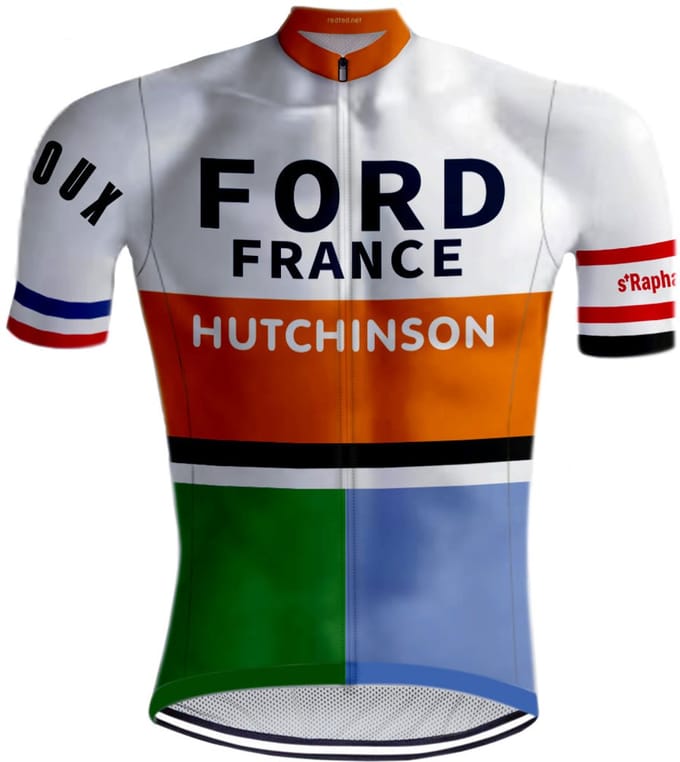 Retro Wielershirt 'Le Maître' Anquetil van REDTED - S