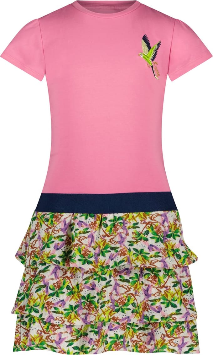 B. Nosy Y403-5872 Meisjes Jurk - Sugar Pink - Maat 116