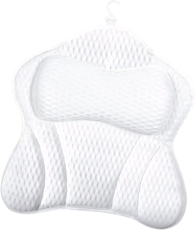 AHD® Badkussen - Badkussens Voor in Bad - Badplank - Wit - ‎30cm x 19cm x 12cm