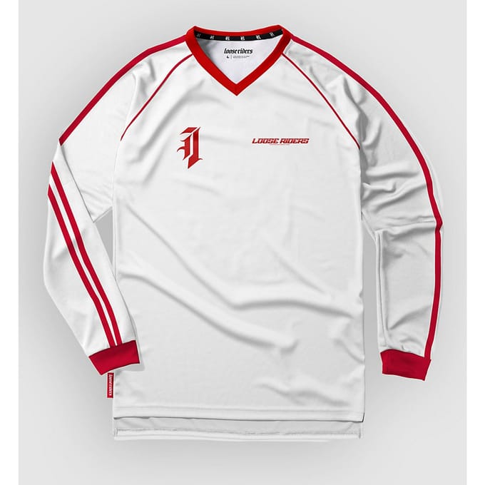 Loose Riders Base 1 Long Sleeve Jersey wit