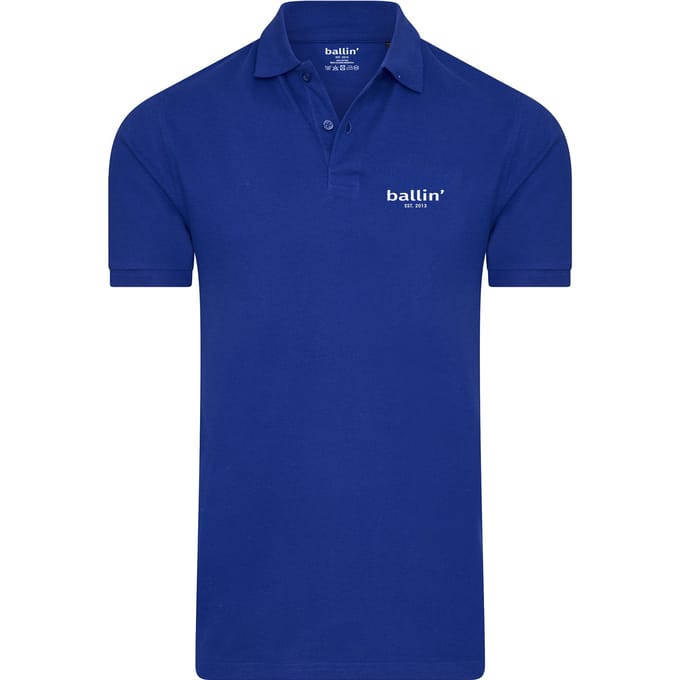 Ballin Est. 2013 - Heren Polo SS Basic Polo - Blauw - Maat L