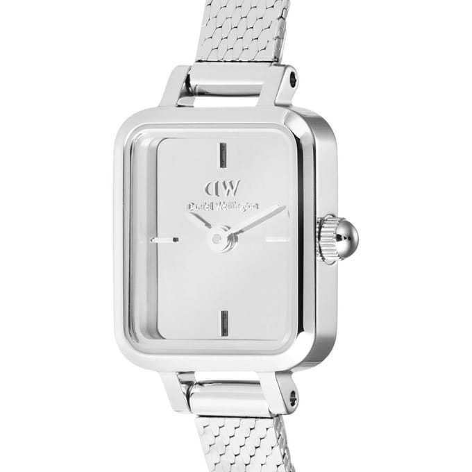 Daniel Wellington Quadro DW00100800 Quadro Mini Reflection Sterling Horloge