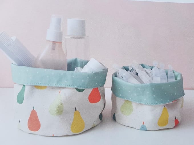 Opberg set 3 dlg met afbeelding peren