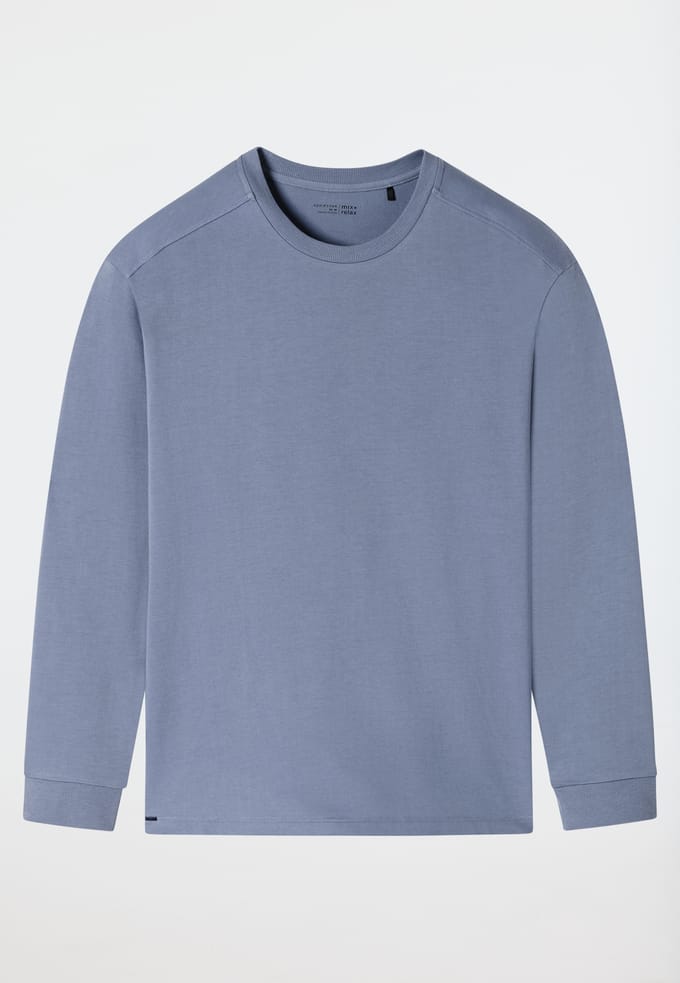 Sweatshirt met lange mouwen, blauwgrijs - Mix+ Relax 52