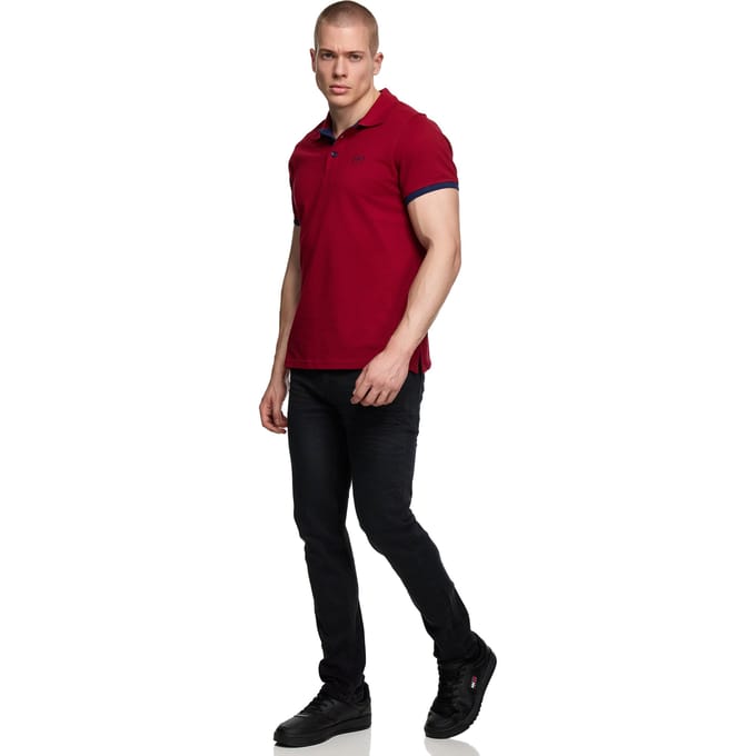 Contrast Polo Piqué Shirt Normale Pasvorm