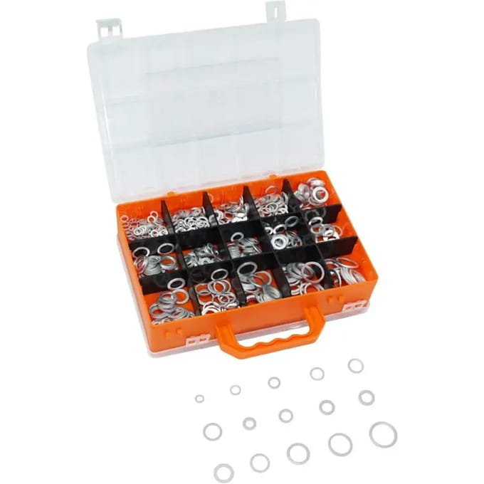 Vlakke koperen afvoerpakking 300 st. doos set P2R