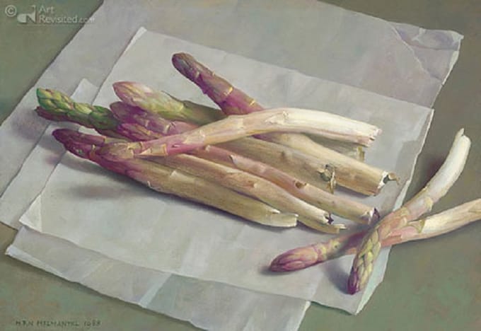 Giclee Henk Helmantel - Asperges 24 x 35 cm