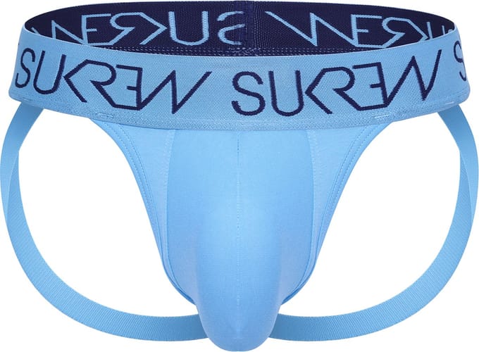 SUKREW Jockstrap Arctic Blue - MAAT L - Heren Ondergoed - Jockstrap voor Man - Mannen Jock