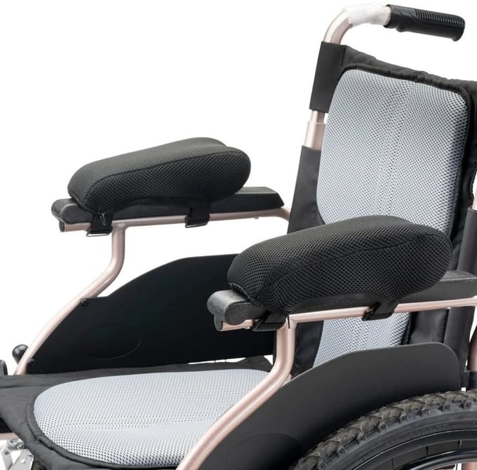 MultiMotion armsteun pads met gel voor rolstoel (per 2)