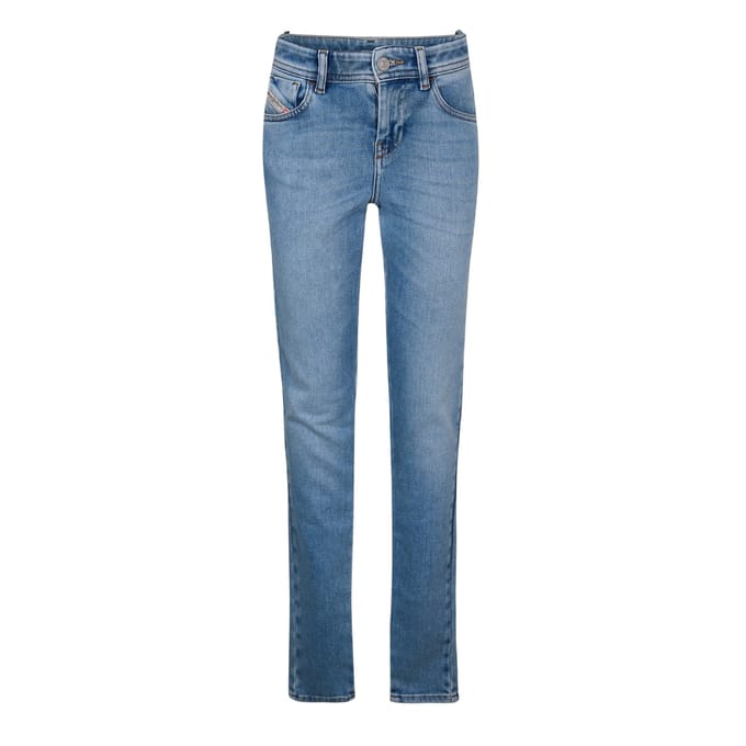 Diesel Damesjeans met rechte pijpen uit 1994 (Blauwe Denim)
