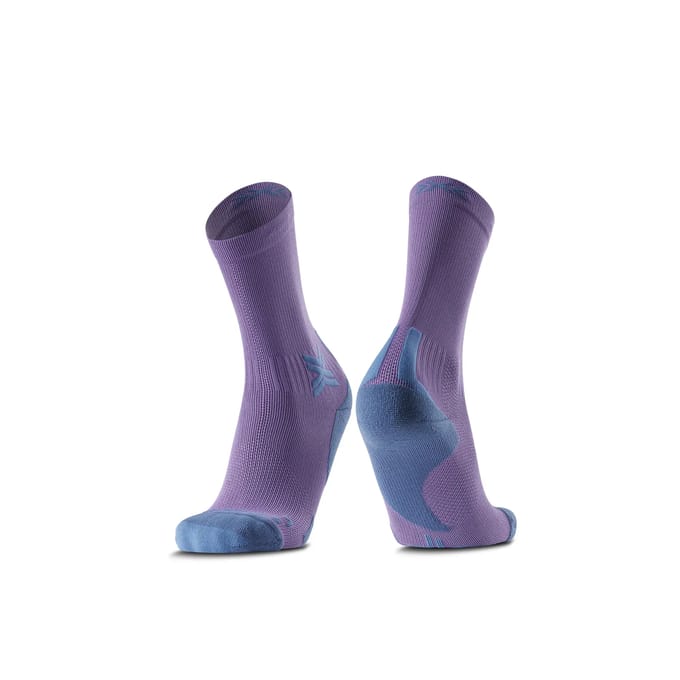 X-Socks Run Discover Crew Hardloopsokken Neobergine/X Black 35-38