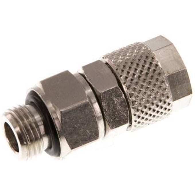 8x6 & G1/8'' Vernikkeld Messing Rechte Opsteekkoppeling Buitendraad [2 Stuks]