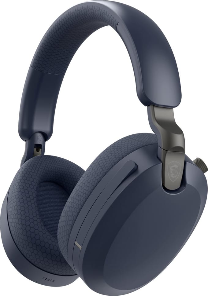MSI MAESTRO 500 Wireless Gaming Headset – Active Noise Cancelling – 90+ uur batterij – Bluetooth 5.4 & 2.4GHz – Blauw