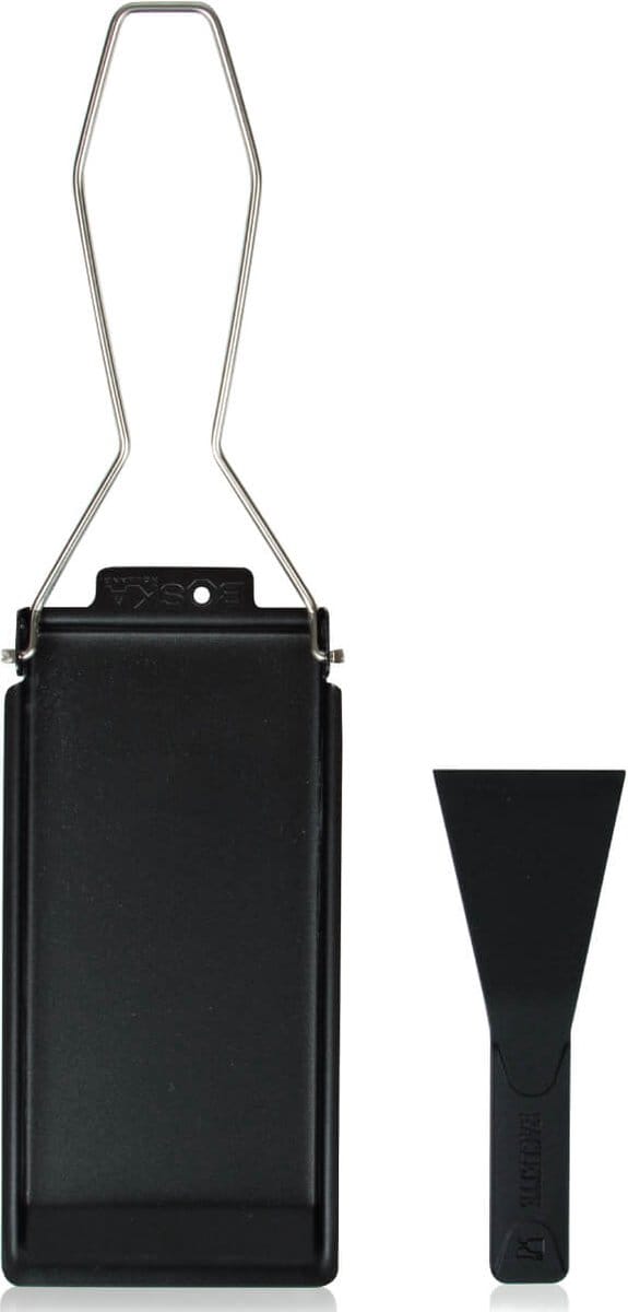 Boska Cheese BarbecletteÂ® - voor BBQ - Kaaspannetje met Spatel - Zwart - 175x85 mm