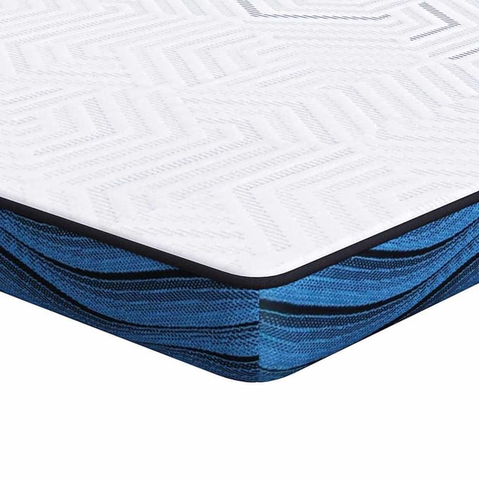 vidaXL - Matras - Topper - 80 - x - 200 - cm - dik - Jacquard - stof - Wit