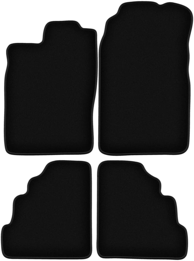 BASIC zwarte veloursmatten voor: Saab 900 II hatchback, liftback (1994-1998)