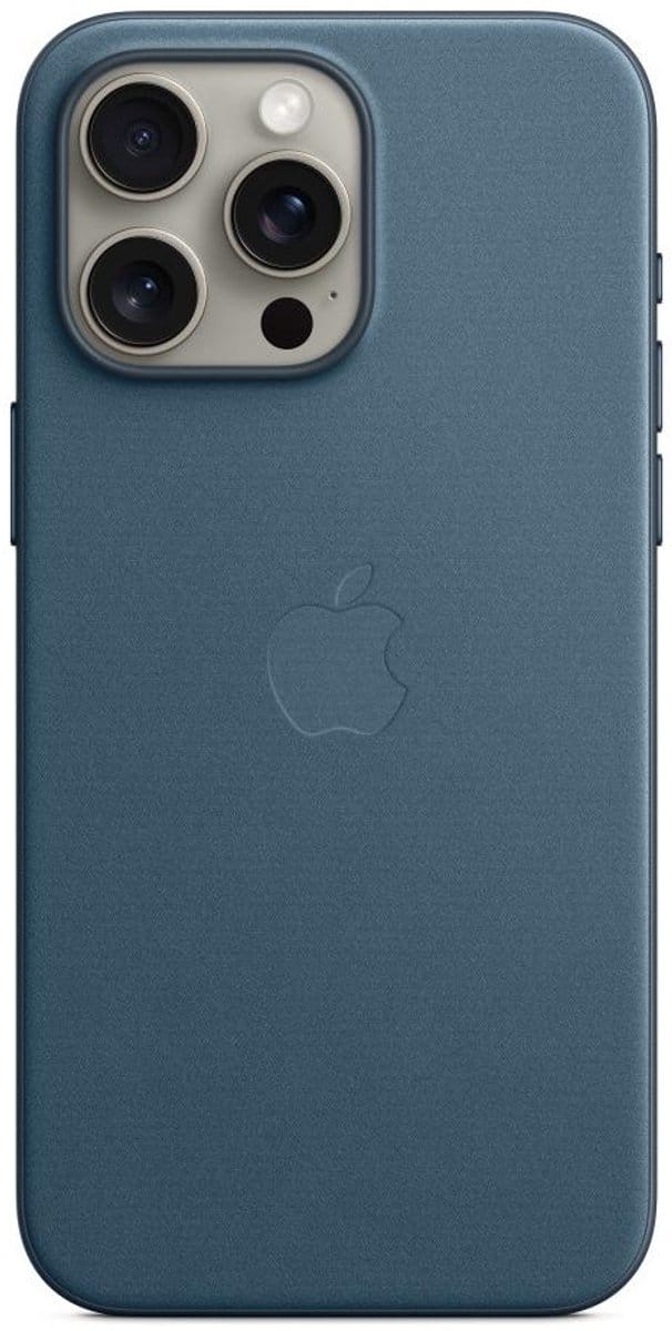 Apple FineWoven Case with MagSafe geschikt voor iPhone 15 Pro Max - Pacific Blue