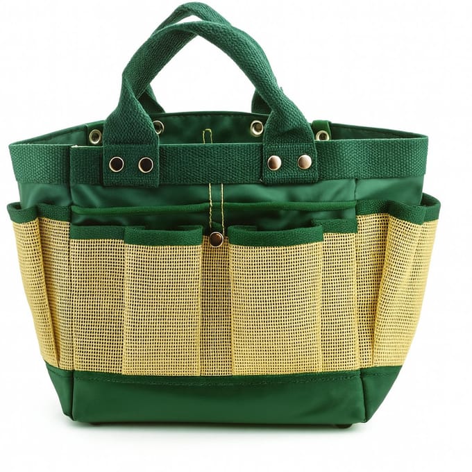 Tuinorganizer Tas met 6 Vakken – Lichtgewicht & Afwasbaar – 20 x 15,5 x 20 cm