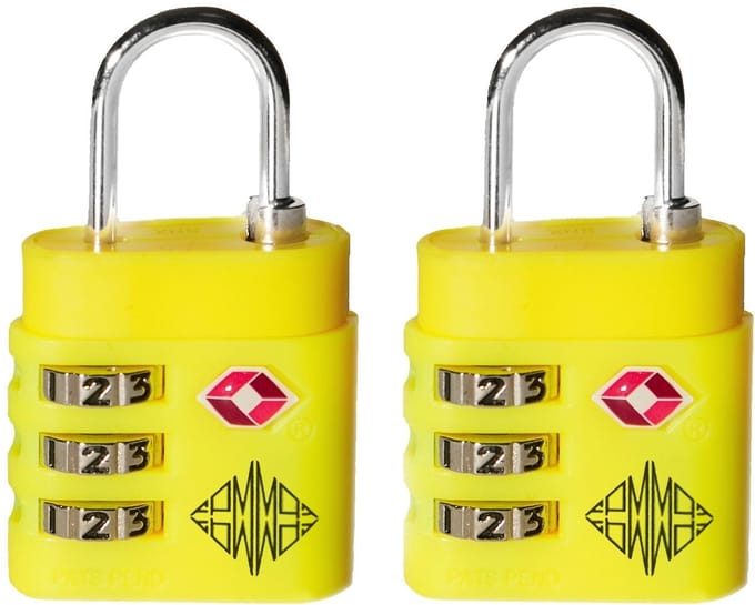 FPM Milano Accessories Padloccks - TSA sloten (paar) (laser lemon)