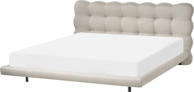 SOULISSE - Tweepersoonsbed - Beige - 180 x 200 cm - Polyester