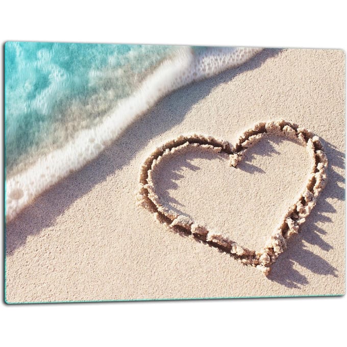 TMK ArtDeko - Snijplank - 52x40cm - Hartglas - Strandthema