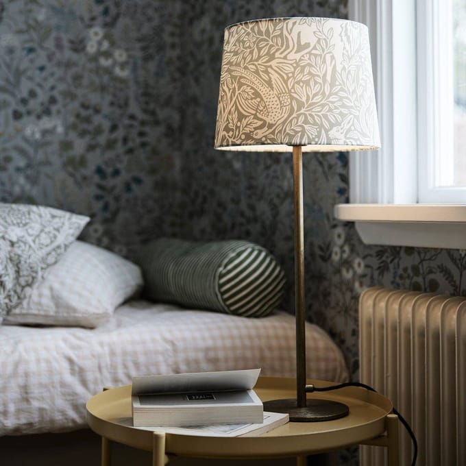 PR Home Lampvoet Sofia Vlierbes grijs Ø 25cm Hoogte 58cm